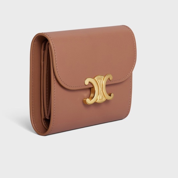 Celine Handbags - Celine Triomphe Small Flap Wallet – NWT from Paris